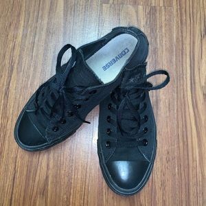 All Black Low Top Canvas